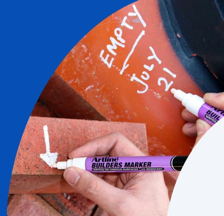 ปากกาเคมี ARTLINE EKPR-BDM หัวกลม 2.3 มม. สี ขาว_3